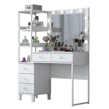 Lorvik Sminkbord 110x141,8x40 cm - Vit - Möbler - Bord & matgrupper - Sminkbord & toalettbord
