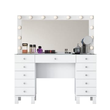 Mardal Sminkbord 120x73,6x40 cm - Vit - Möbler - Bord & matgrupper - Sminkbord & toalettbord