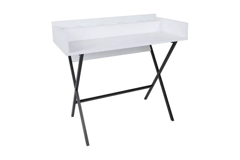 Pyke Sminkbord 100 cm, Vit/Svart