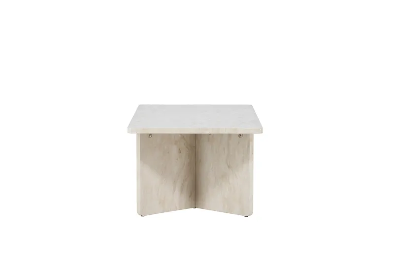 Ålesund Travertin Soffbord Rektangulärt 120x60 cm med Förvaring - Beige - Möbler - Bord & matgrupper - Soffbord