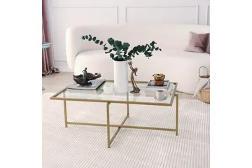 Alskaliden Soffbord 94x35x94 cm - Guld - Möbler - Bord & matgrupper - Soffbord