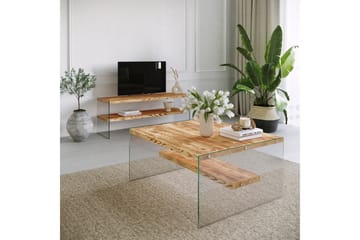 Assanisa Soffbord 75 cm - Natur/Glas - Möbler - Bord & matgrupper - Soffbord