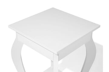 Avon 38 cm Kvadratiskt Soffbord med Förvaring i Målat Trä - Vit - Möbler - Bord & matgrupper - Soffbord