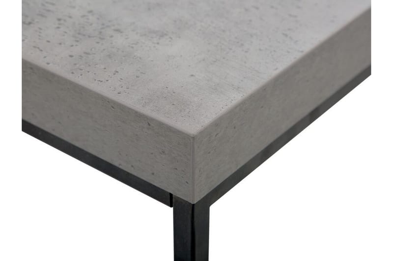 Barreras Rektangulärt Soffbord i Metall med Betonglook - Grå - Möbler - Bord & matgrupper - Soffbord
