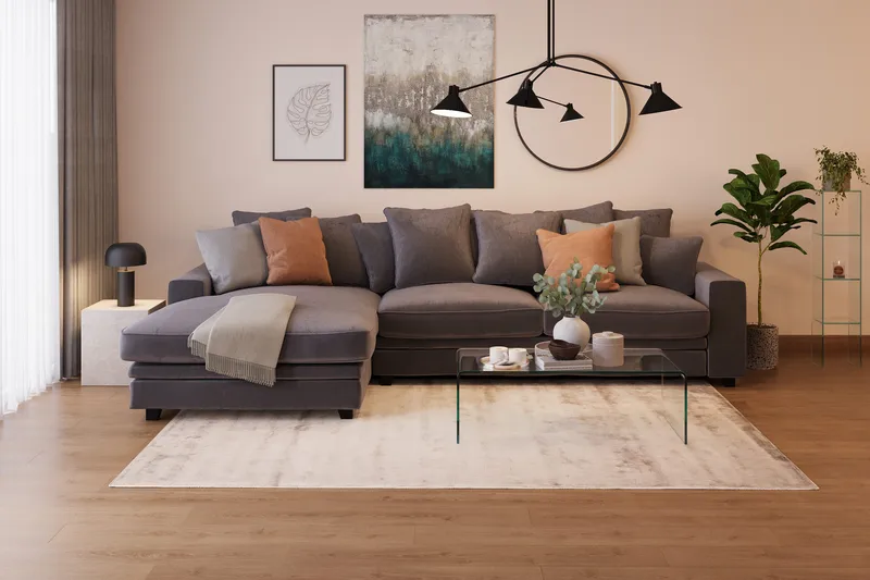 Bonisiolo Rektangulärt Soffbord 110x55 cm i Böjt Glas - Transparent - Möbler - Bord & matgrupper - Soffbord
