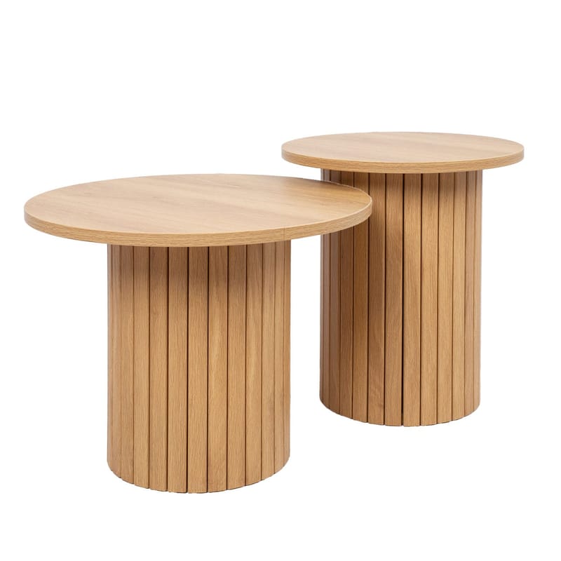 Soffbord Cindy 40x45 cm, Melamin ek - Beige - Möbler - Bord & matgrupper - Soffbord