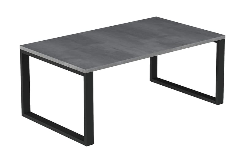 Connel Soffbord 90 cm, Betonggrå/Svart