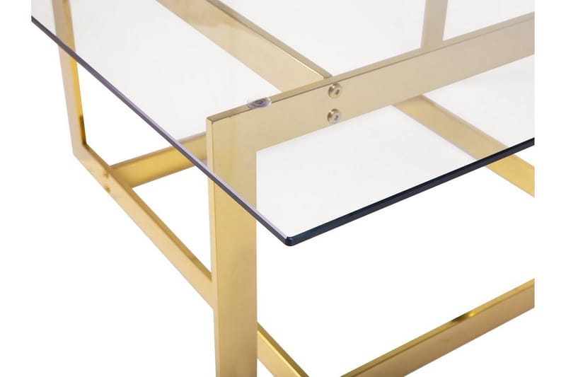 Crystal Soffbord 80 cm - Guld - Möbler - Bord & matgrupper - Soffbord