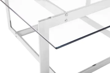 Crystal Soffbord 80 cm - Silver/Glas - Möbler - Bord & matgrupper - Soffbord