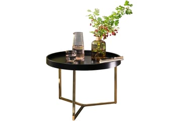 Dhir Soffbord 59 cm Runt - Svart/Guld - Möbler - Bord & matgrupper - Soffbord