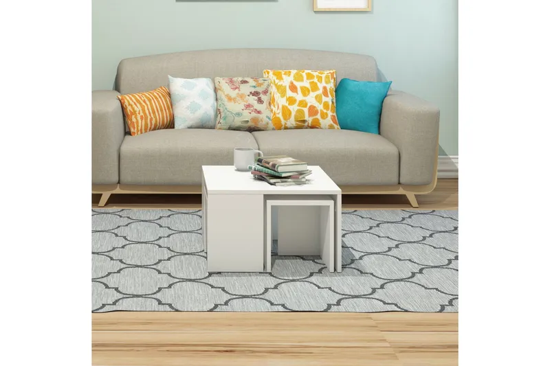 Elegancia Satsbord 60 cm 4 Bord - Vit - Möbler - Bord & matgrupper - Soffbord