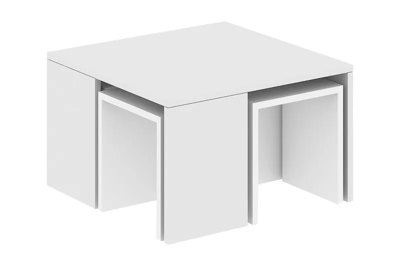 Elegancia Satsbord 60 cm 4 Bord, Vit