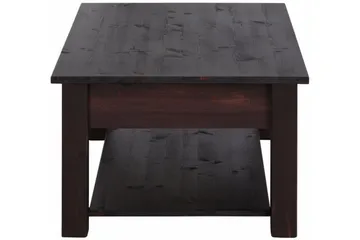 Evonne Soffbord 100 cm med Förvaring 2 Lådor + Hylla - Svart - Möbler - Bord & matgrupper - Soffbord