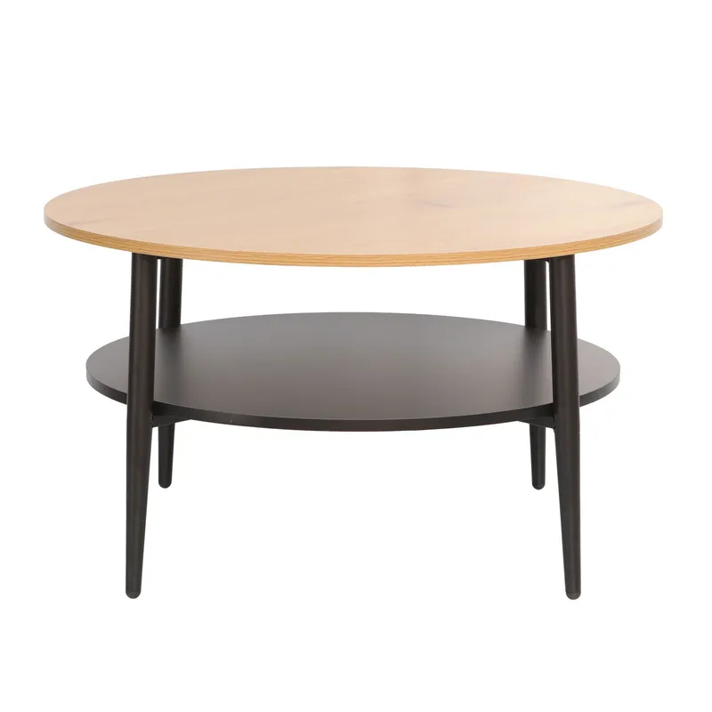 Soffbord Hector Ask/svart 80x80x45 cm - ask/svart - Möbler - Bord & matgrupper - Soffbord