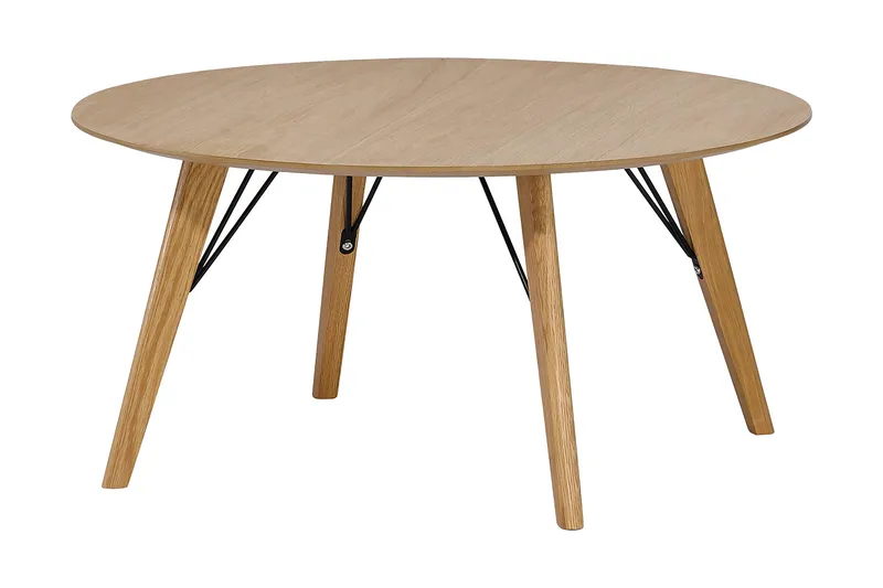 Helena Soffbord 80 cm Runt, Ekfanér/Ek