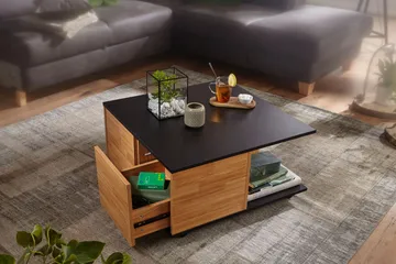 Hyland Soffbord 70 cm - Svart - Möbler - Bord & matgrupper - Soffbord - Soffbord med hjul