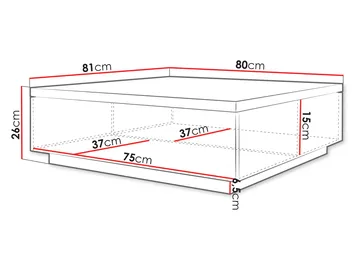 Juvik Soffbord 80 cm - vit - Möbler - Bord & matgrupper - Soffbord
