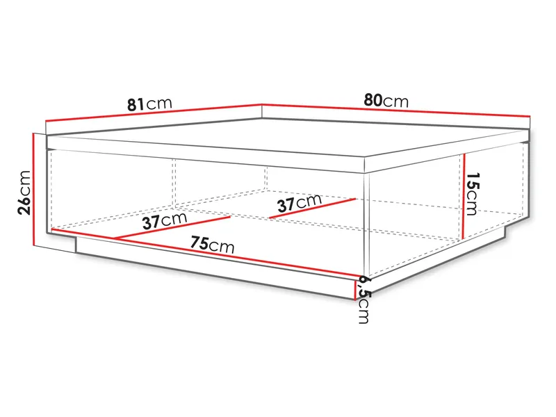 Juvik Soffbord 80 cm - vit - Möbler - Bord & matgrupper - Soffbord
