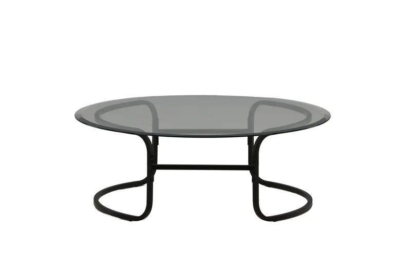 Lomma Soffbord 110 cm Runt, Svart