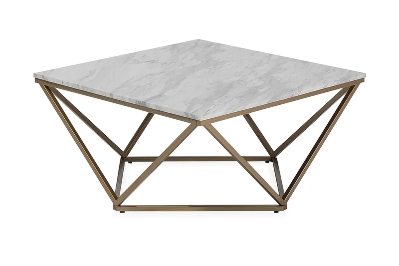 Malibu Soffbord 80 cm, Vit