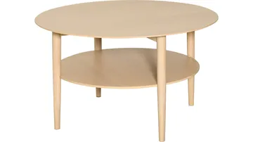 Nevvik Soffbord Rund 85 cm - Vitpigmenterad - Möbler - Bord & matgrupper - Soffbord