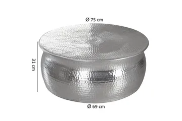 Osagie Soffbord 75 cm Runt - Silver - Möbler - Bord & matgrupper - Soffbord