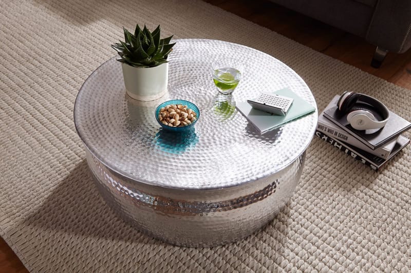 Osagie Soffbord 75 cm Runt - Silver - Möbler - Bord & matgrupper - Soffbord