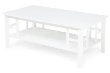 Piteå Soffbord 130 cm med Förvaring Hylla - Vit - Möbler - Bord & matgrupper - Soffbord