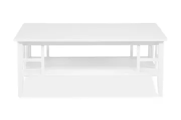 Piteå Soffbord 130 cm med Förvaring Hylla - Vit - Möbler - Bord & matgrupper - Soffbord