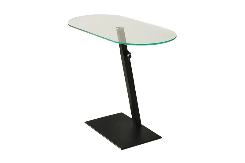 Puntoz Soffbord 70x35x70 cm Oval, Svart
