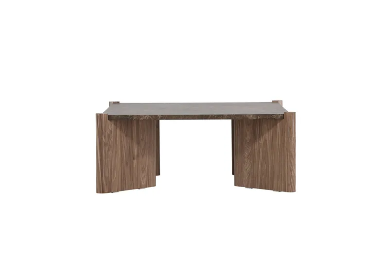 Rogaland Soffbord 100x100 cm, Brun