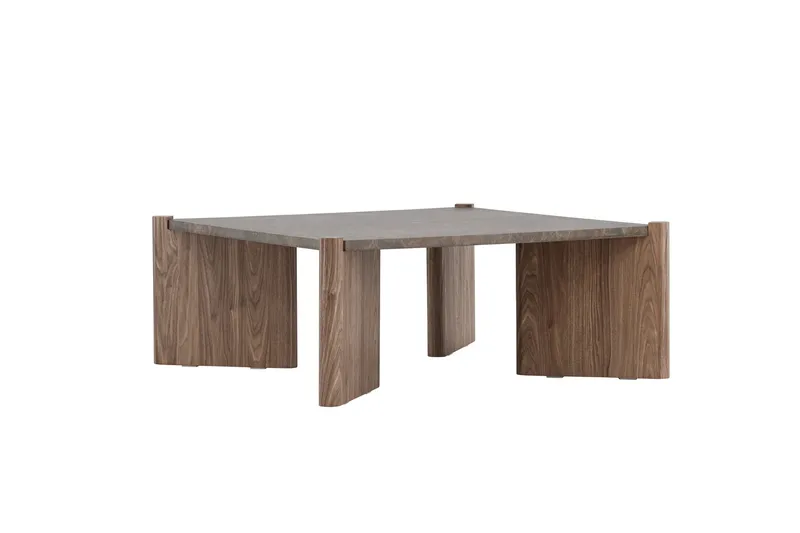 Rogaland Soffbord 100x100 cm - Brun - Möbler - Bord & matgrupper - Soffbord