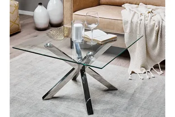 Soffbord genomskinlig/silver STARLIGHT - Silver - Möbler - Bord & matgrupper - Soffbord