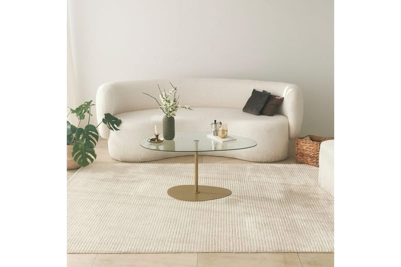 Svanabyn Soffbord 90 cm, Guld
