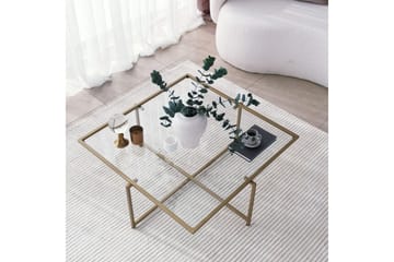 Telence Soffbord 85x35x85 cm - Guld - Möbler - Bord & matgrupper - Soffbord
