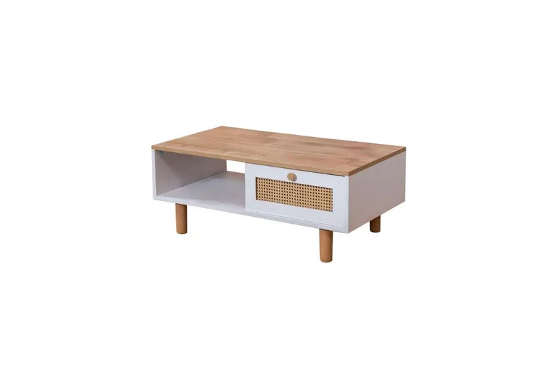Soffbord Terra Vit / Ek, Vit
