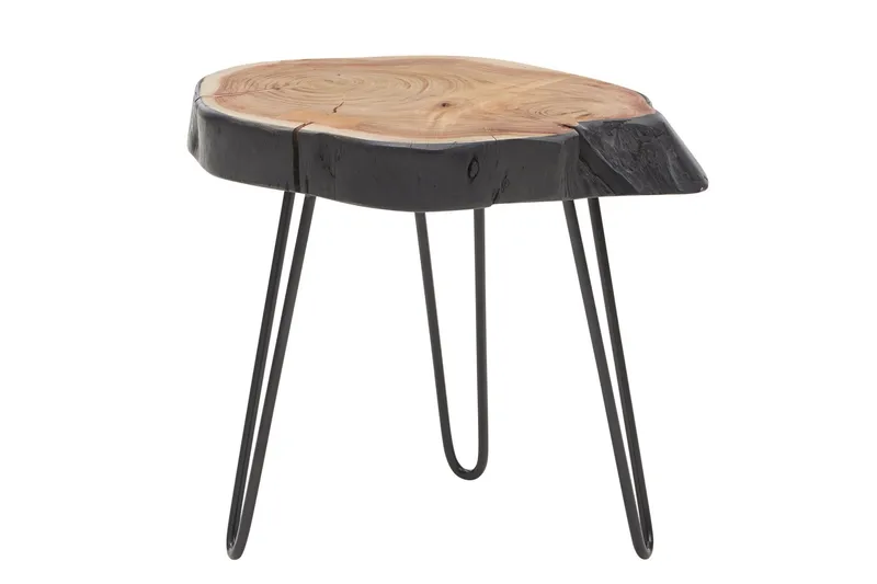 Willowdale Soffbord 40 cm Runt, Brun/Svart