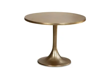 Soffbord Wohnling 60 cm rund industristil med guldfärgad metallram - Möbler - Bord & matgrupper - Soffbord