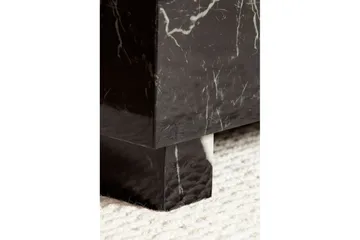 Soffbord Wohnling MONOBLOC modernt utseende, 60x60x35 cm, med släda ben Marmor Svart - Marmor Svart - Möbler - Bord & matgrupper - Soffbord