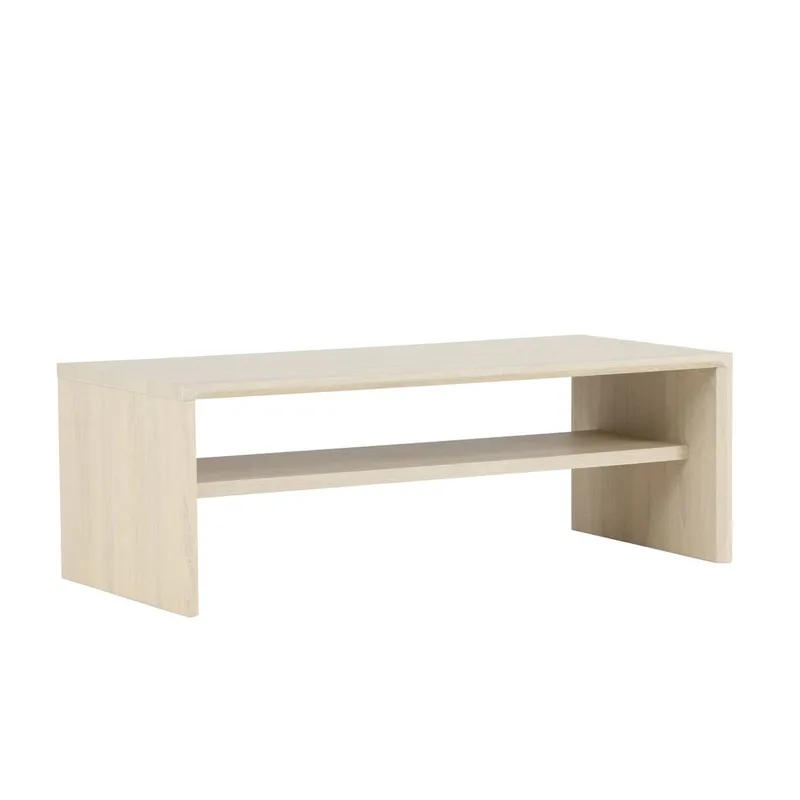 Telemarket Rektangulärt Soffbord 110 cm med Hylla i Trä - Beige - Möbler - Bord & matgrupper - Soffbord