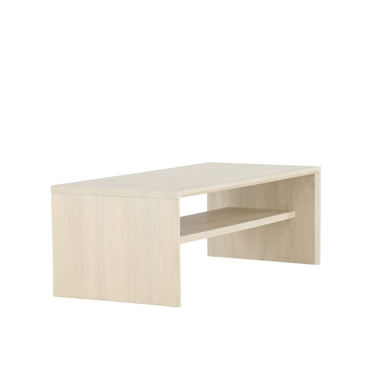 Telemarket Rektangulärt Soffbord 110 cm med Hylla i Trä - Beige - Möbler - Bord & matgrupper - Soffbord