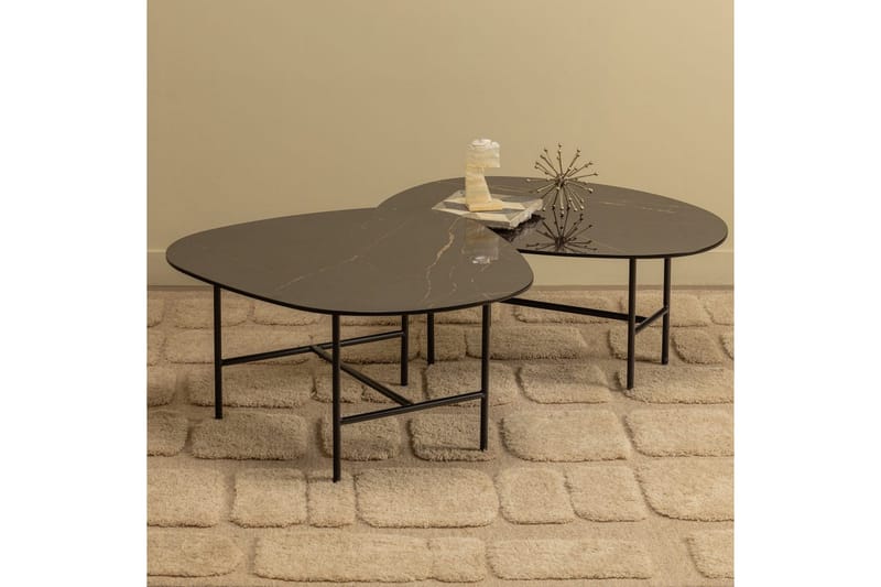 Vajen Soffbord 70x70 cm i Marmor - Svart - Möbler - Bord & matgrupper - Soffbord