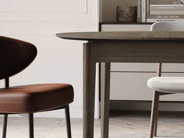 Valden Utdragbart Runt Matbord 120–240 cm i Trä med Ekutseende - Brun - Möbler - Bord & matgrupper - Matbord & köksbord