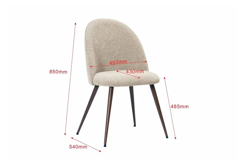 Vera Matgrupp oval 180 cm med 6 Nibe Plus Matstolar - Valnöt - Möbler - Bord & matgrupper - Matgrupper