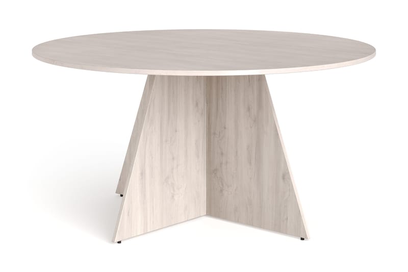 Vera Runt Matbord ø150 cm Fanér, Vitlaserad