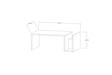 Vimenil Soffbord 87 cm - Vit - Möbler - Bord & matgrupper - Soffbord