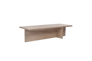 Zephral Rektangulärt Soffbord 120 cm i Sten med Skulptural Travertin - Beige - Möbler - Bord & matgrupper - Soffbord