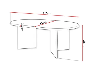 Zyleron Soffbord 110 cm - Brun - Möbler - Bord & matgrupper - Soffbord