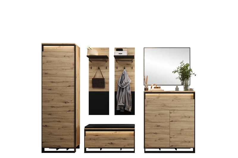 Dorana Hallmöbelset, Brun/Beige