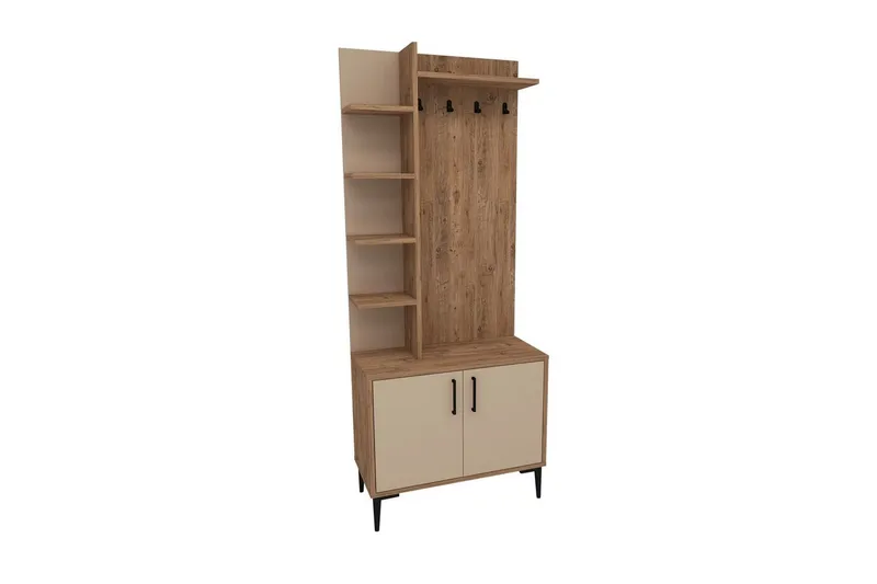 Hallmöbel Windholm Atlantisk Tall / Beige, Beige/Ljusfärgat trä